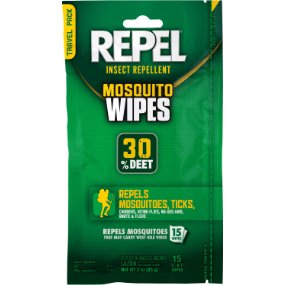 Repel Insect Repellent Mosquito Wipes 30% DEET